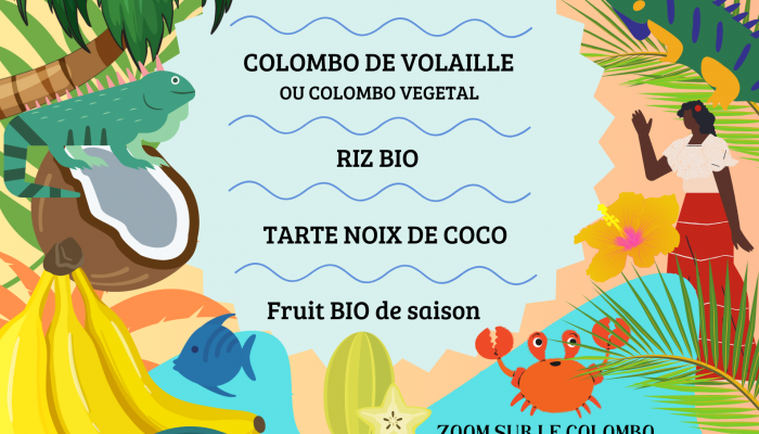 Menu Antillais du 22 Juin