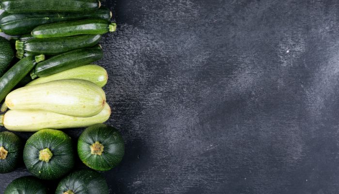 courgette blanche, verte, ronde